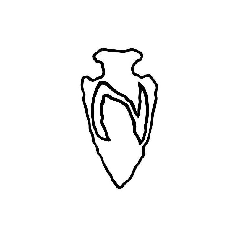 North Arrow Head stickers