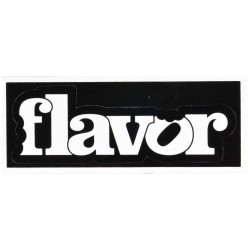 Flavor logo stickers black